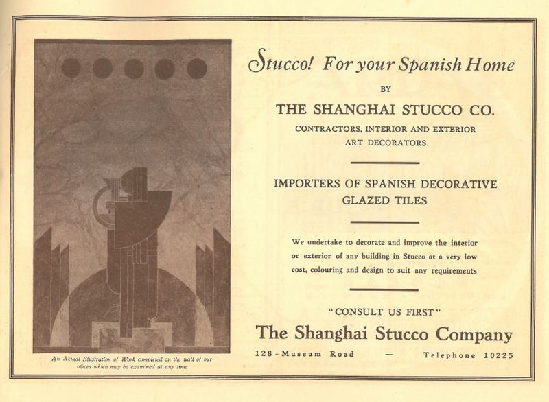 Anuncio de The Shanghai Stucco Co.