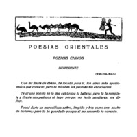 'Poemas chinos', de Emilio Prados