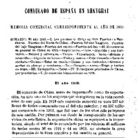 Memoria comercial del consulado de Shanghai para 1919