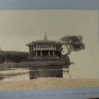 Temple on island in Min River near Foochow