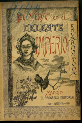 Portada y fragmento de<em> La vida en el Celeste Imperio</em>, de Eduard Toda